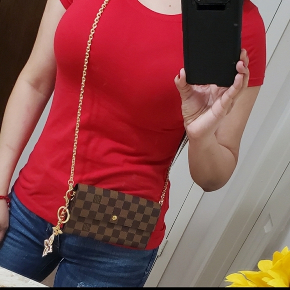 🤎Auth Louis Vuitton Damier Ebene Sarah Wallet 🤎 - Picture 16 of 16